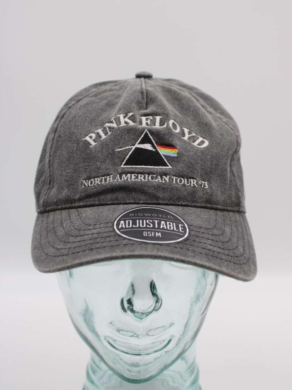 Pink Floyd Hat Cap Snapback Black Distressed Dark Side of the Moon North America